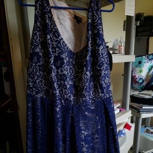 Navy/Nude dress